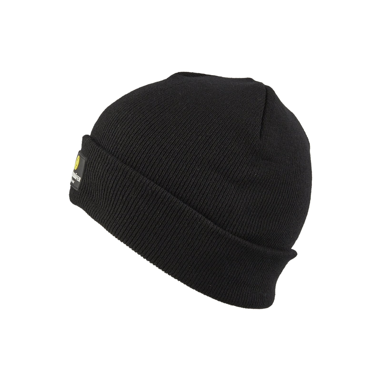 Mütze Unisex Schwarz – Strickmütze, Detailansicht