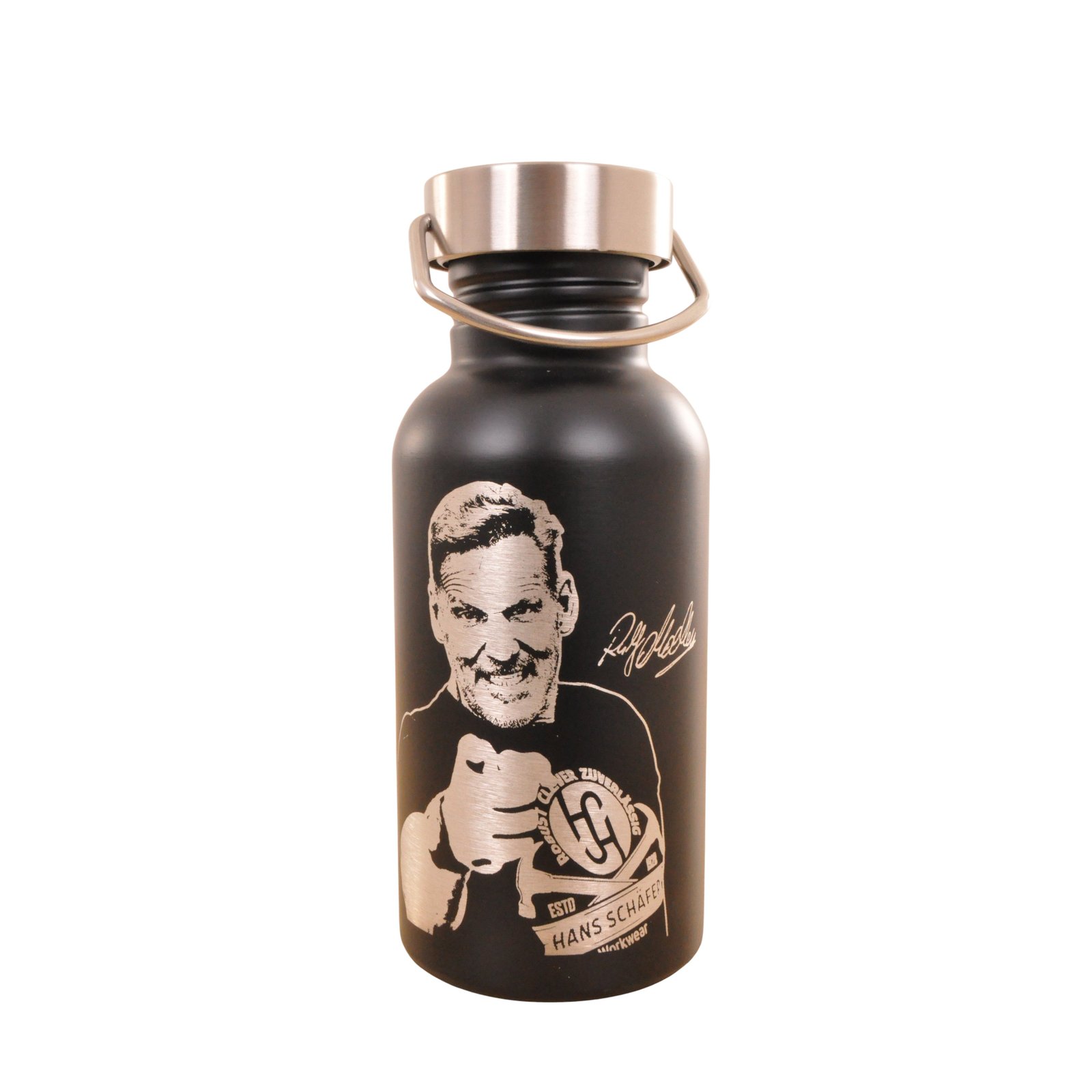 Zubehör Unisex Schwarz – Trinkflasche-schwarz, Detailansicht
