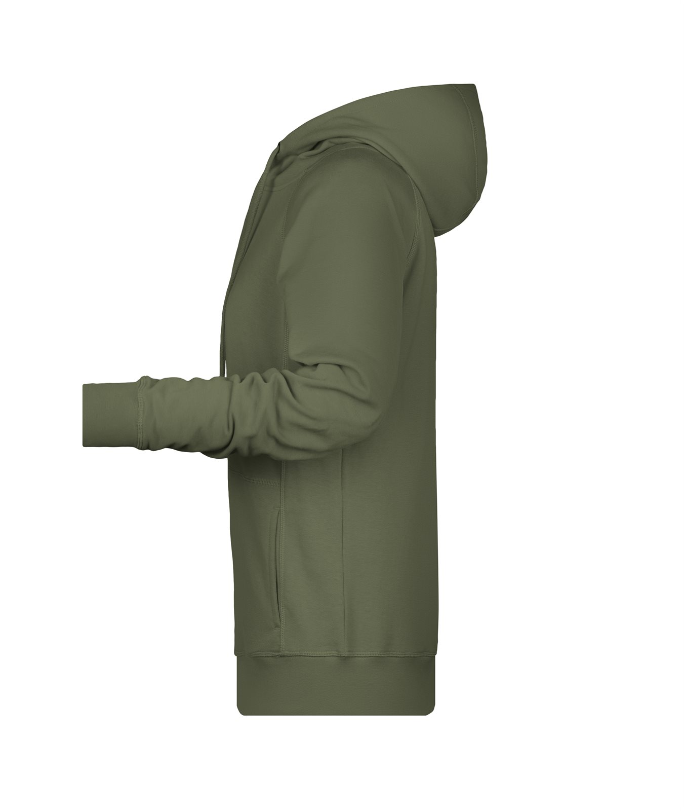 Pullover Damen Braun/Grün/Oliv – Ladies' Hoody OCS Blended & RCS, Detailansicht