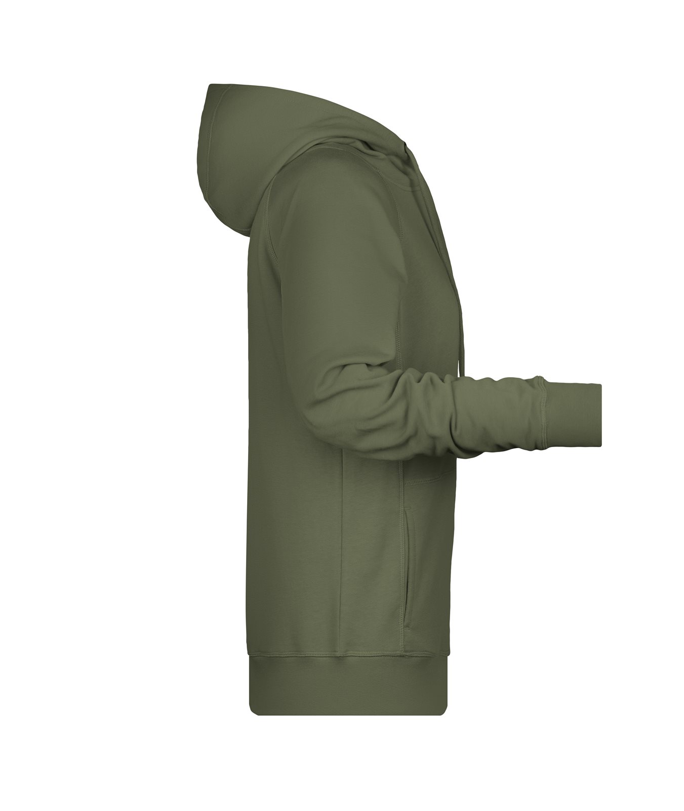 Pullover Damen Braun/Grün/Oliv – Ladies' Hoody OCS Blended & RCS, Detailansicht