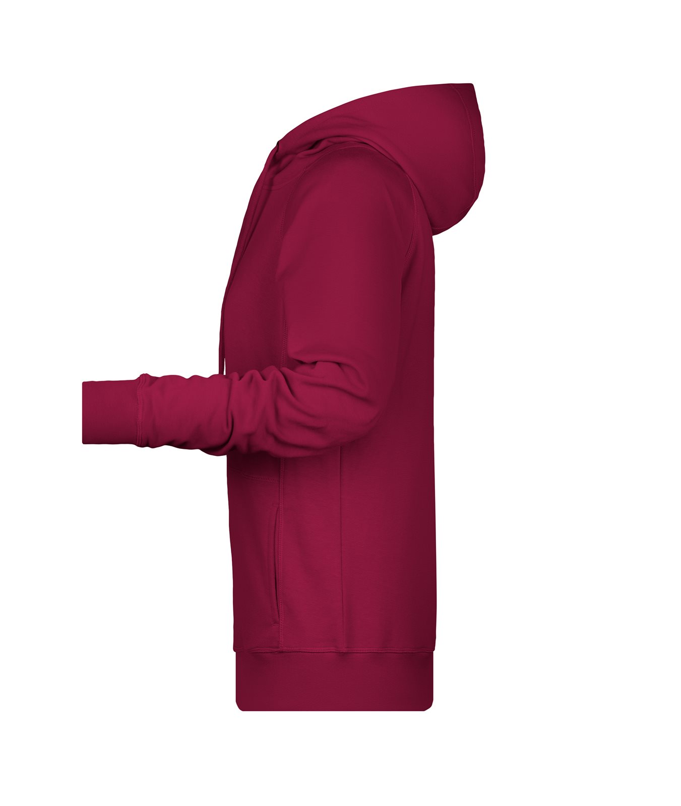 Pullover Damen Rot/Weinrot – Ladies' Hoody OCS Blended & RCS, Detailansicht