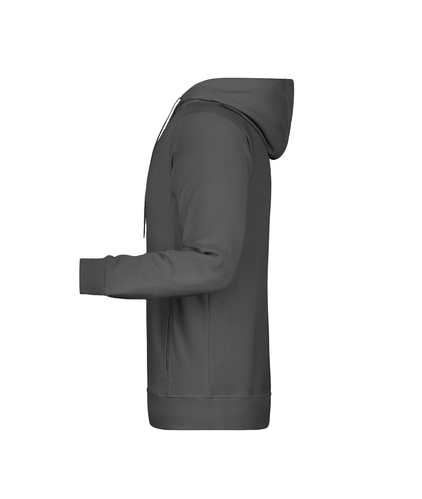 Pullover Herren Grau – Men's Hoody OCS Blended & RCS, Detailansicht
