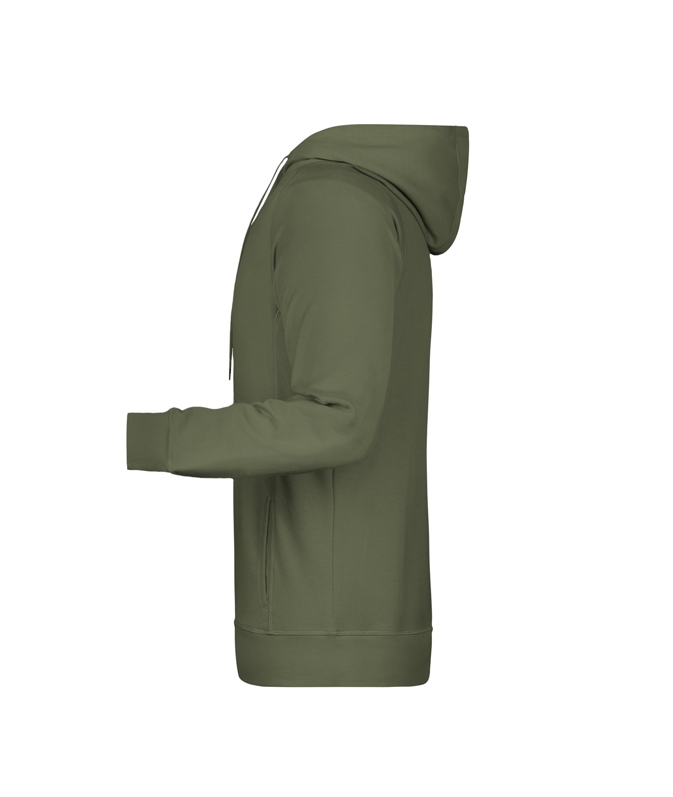 Pullover Herren Braun/Grün/Oliv – Men's Hoody OCS Blended & RCS, Detailansicht