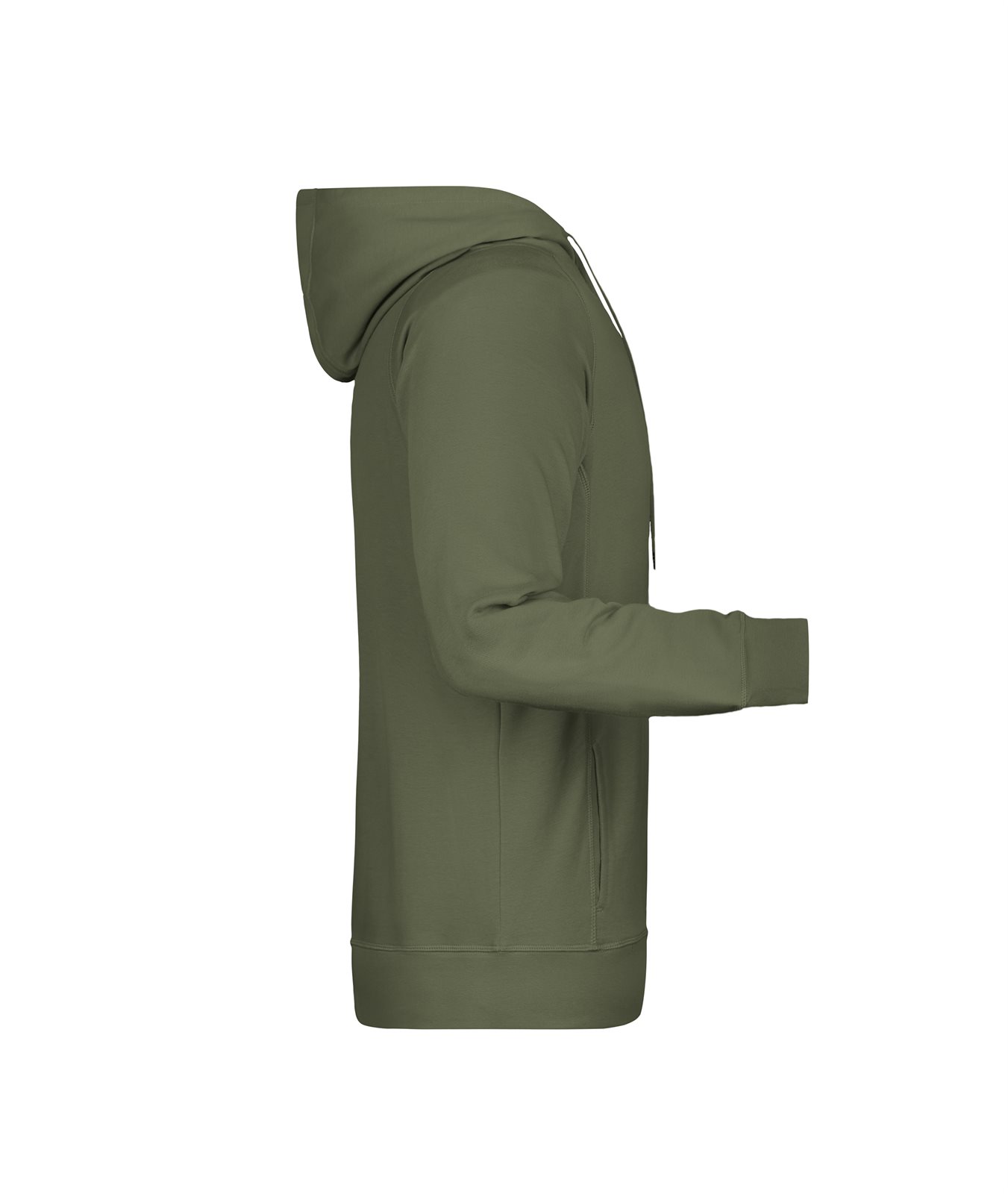 Pullover Herren Braun/Grün/Oliv – Men's Hoody OCS Blended & RCS, Detailansicht