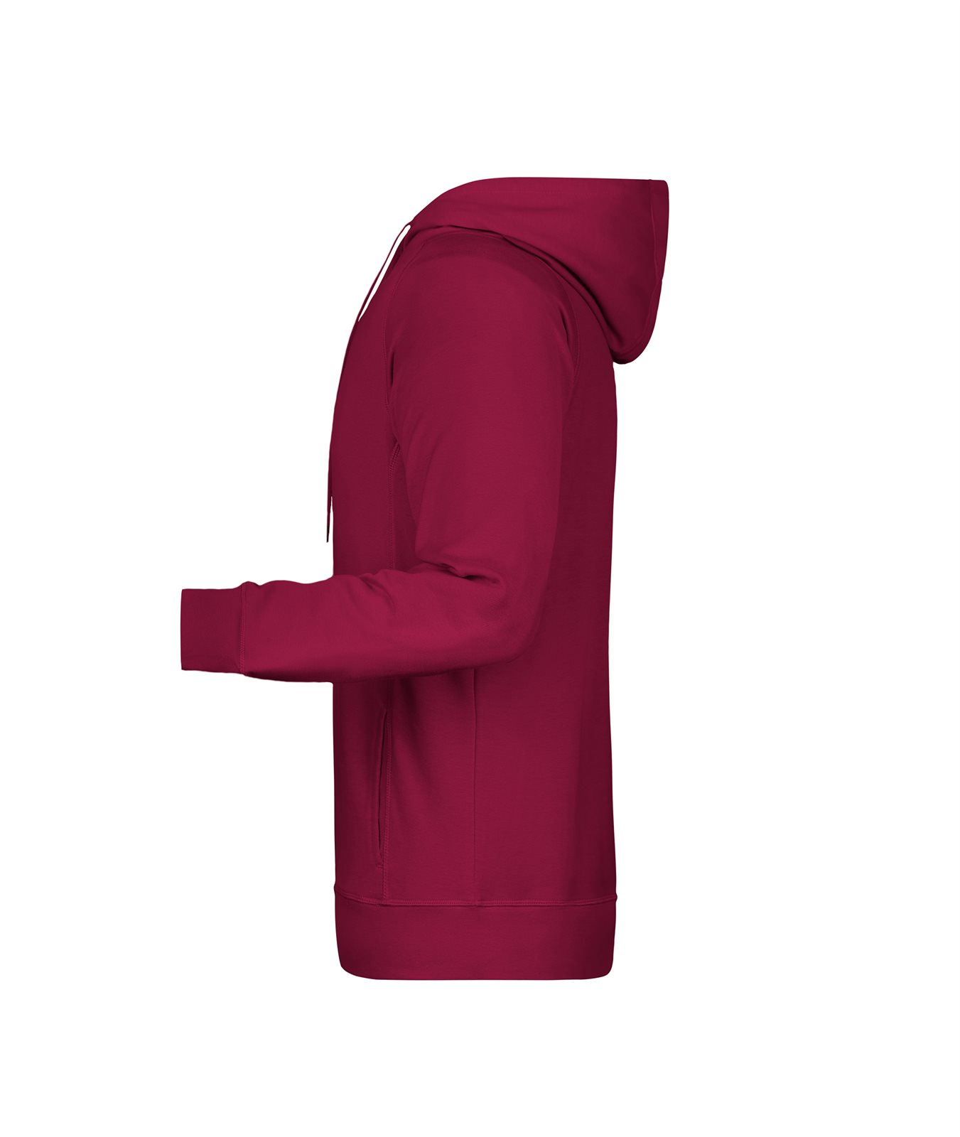 Pullover Herren Rot/Weinrot – Men's Hoody OCS Blended & RCS, Detailansicht