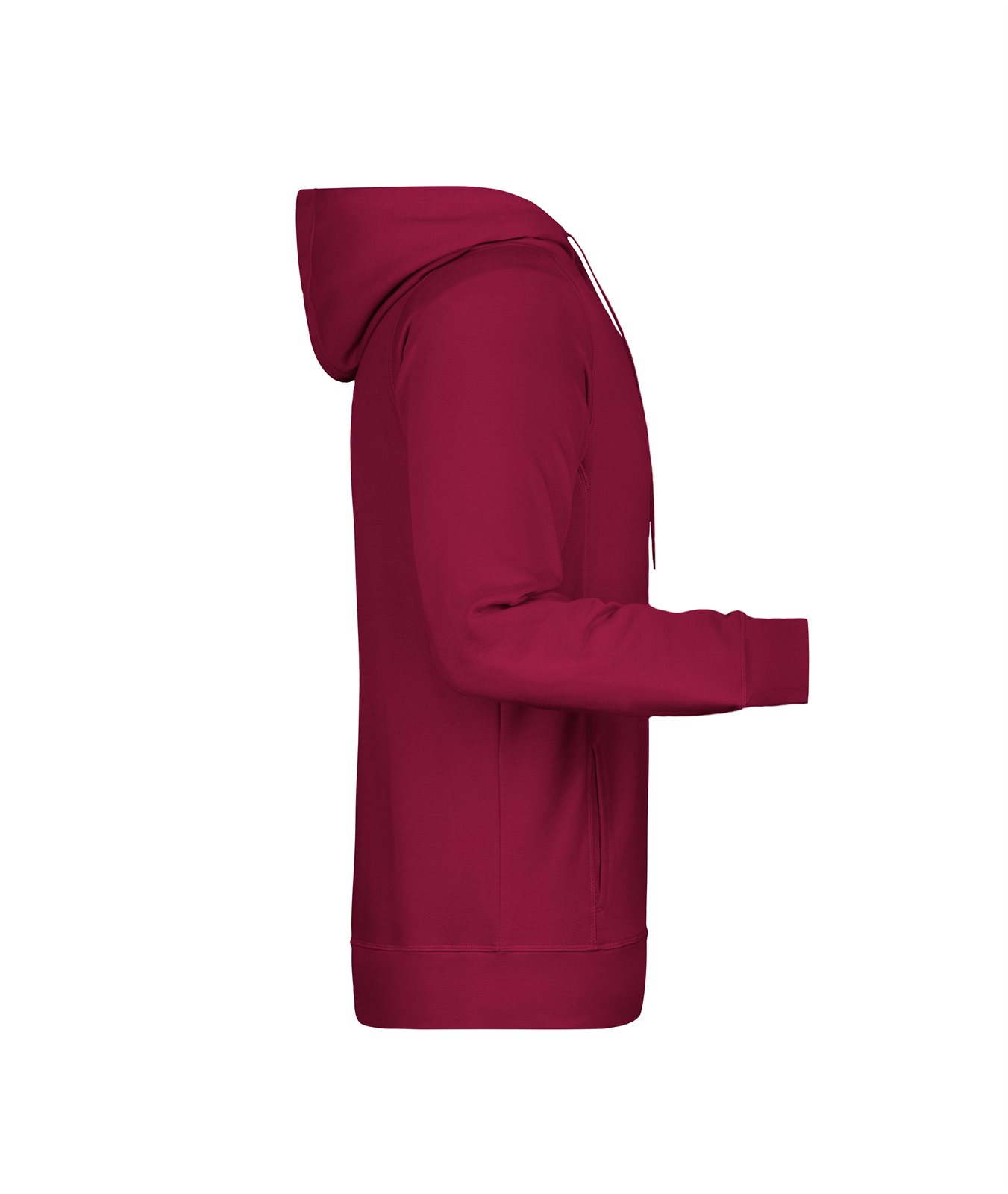 Pullover Herren Rot/Weinrot – Men's Hoody OCS Blended & RCS, Detailansicht