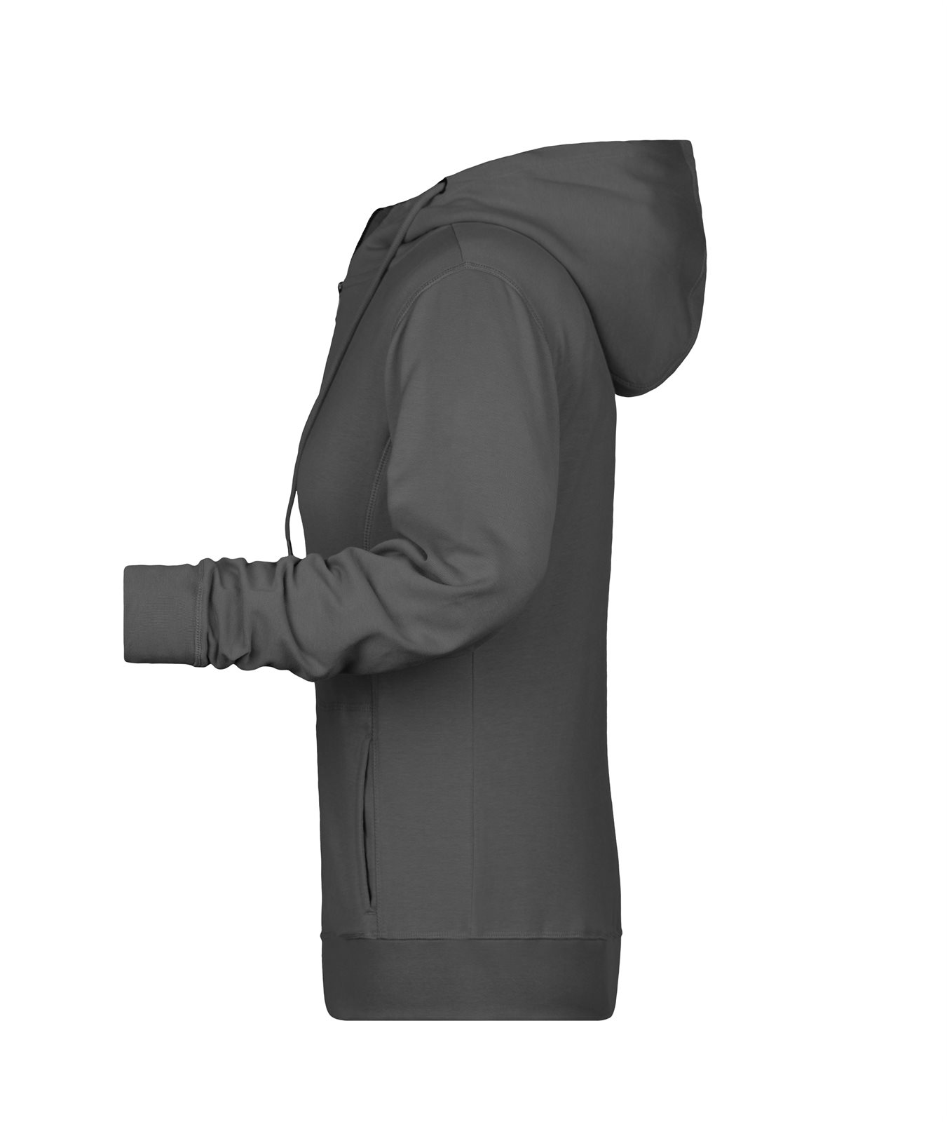 Jacke Damen Grau – Ladies' Zip Hoody OCS Blended & RCS, Detailansicht