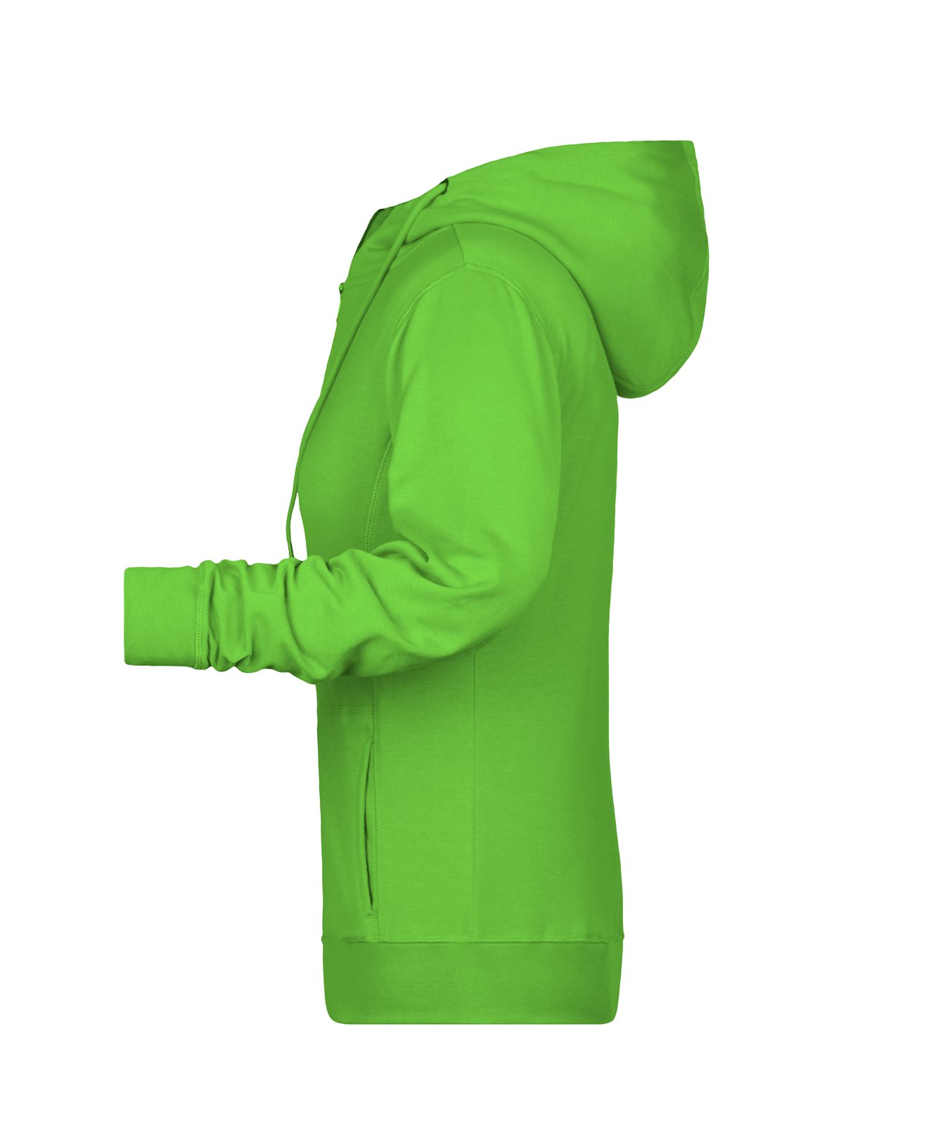Jacke Damen Grün – Ladies' Zip Hoody OCS Blended & RCS, Detailansicht