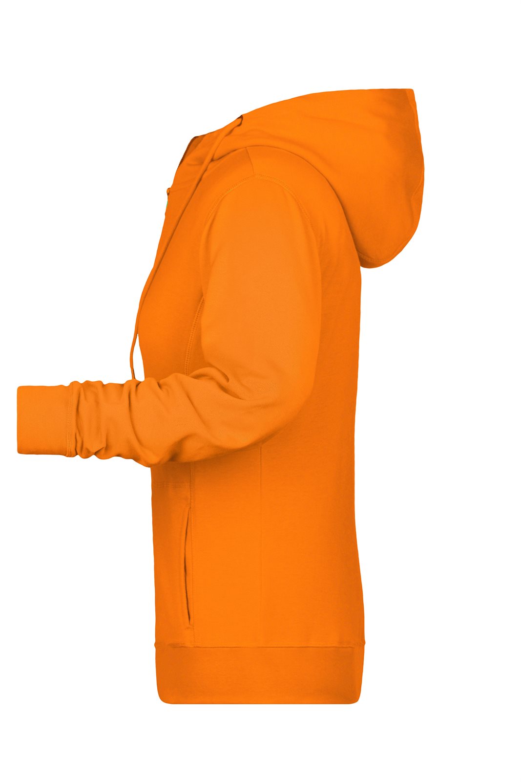 Jacke Damen Orange – Ladies' Zip Hoody OCS Blended & RCS, Detailansicht