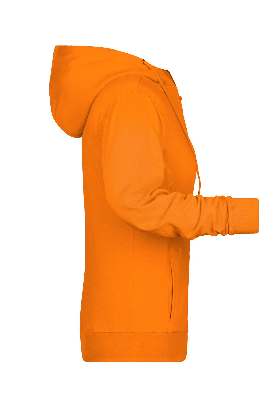 Jacke Damen Orange – Ladies' Zip Hoody OCS Blended & RCS, Detailansicht
