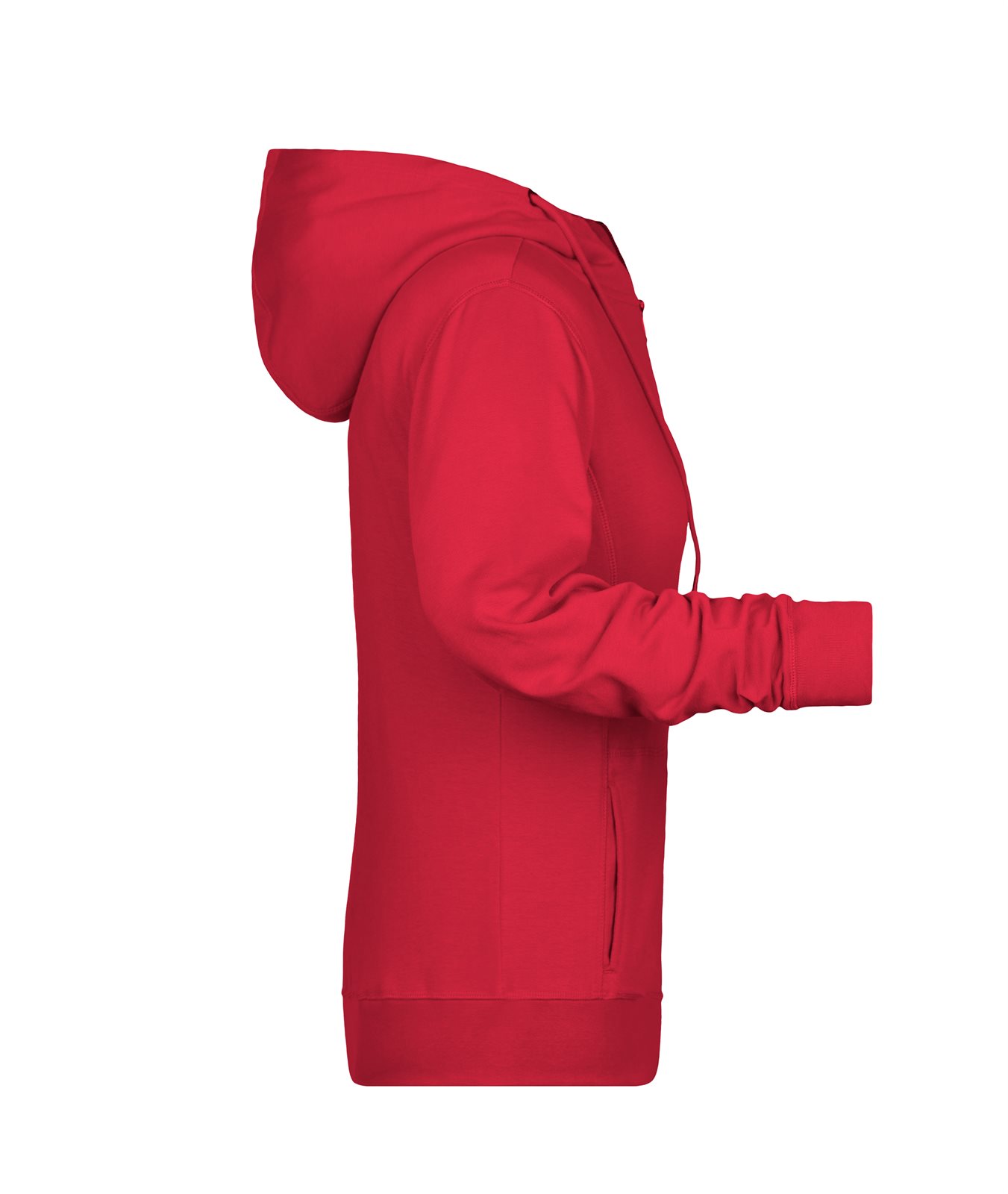 Jacke Damen Rot – Ladies' Zip Hoody OCS Blended & RCS, Detailansicht