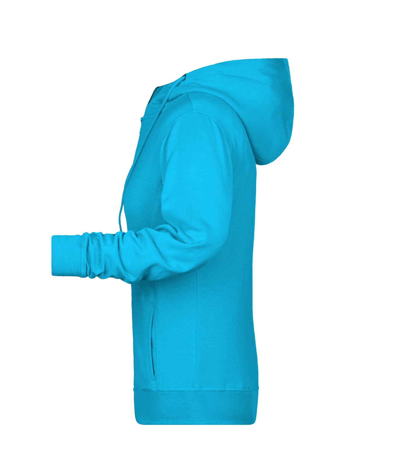 Jacke Damen Blau – Ladies' Zip Hoody OCS Blended & RCS, Detailansicht