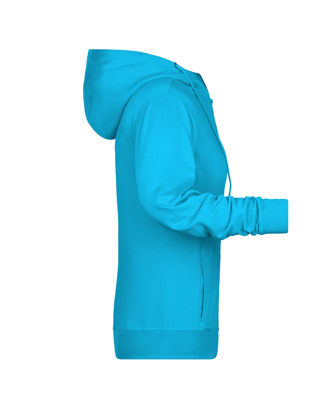 Jacke Damen Blau – Ladies' Zip Hoody OCS Blended & RCS, Detailansicht