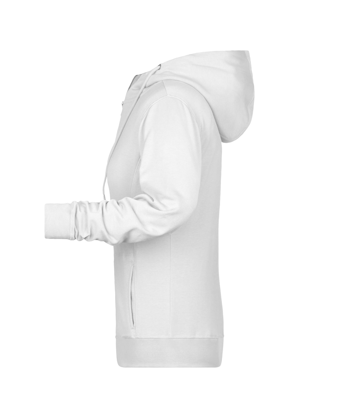 Jacke Damen Weiß – Ladies' Zip Hoody OCS Blended & RCS, Detailansicht