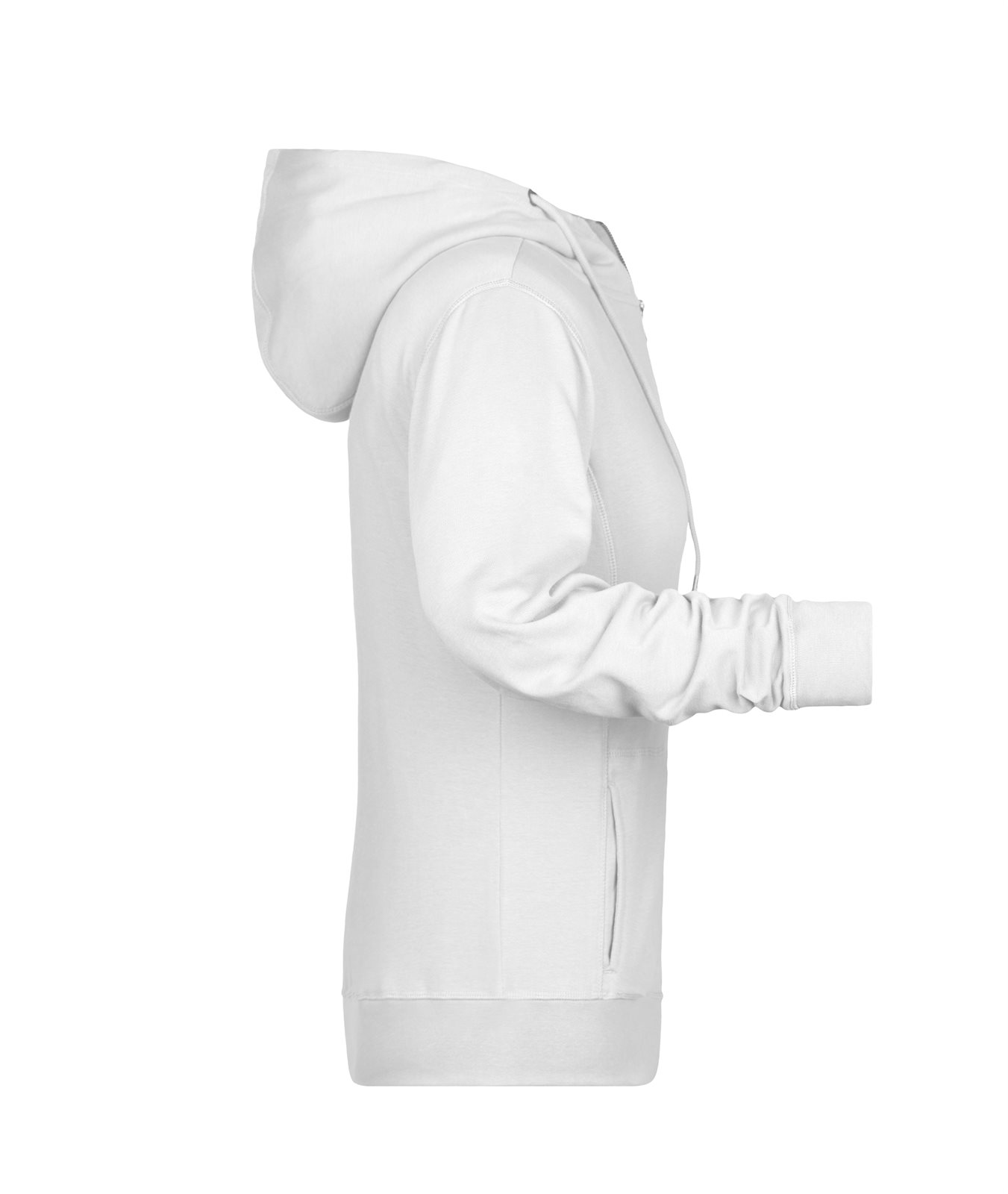 Jacke Damen Weiß – Ladies' Zip Hoody OCS Blended & RCS, Detailansicht