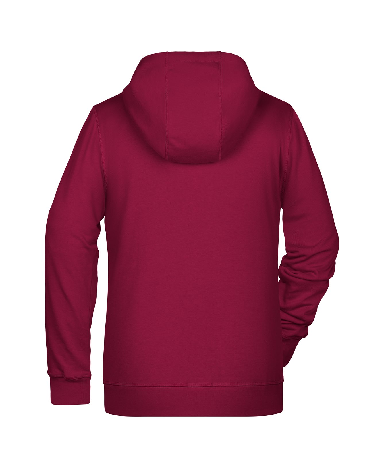 Jacke Damen Rot/Weinrot – Ladies' Zip Hoody OCS Blended & RCS, Detailansicht
