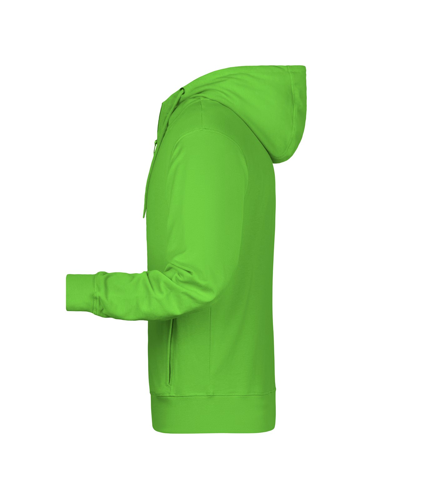 Jacke Herren Grün – Men's Zip Hoody OCS Blended & RCS, Detailansicht