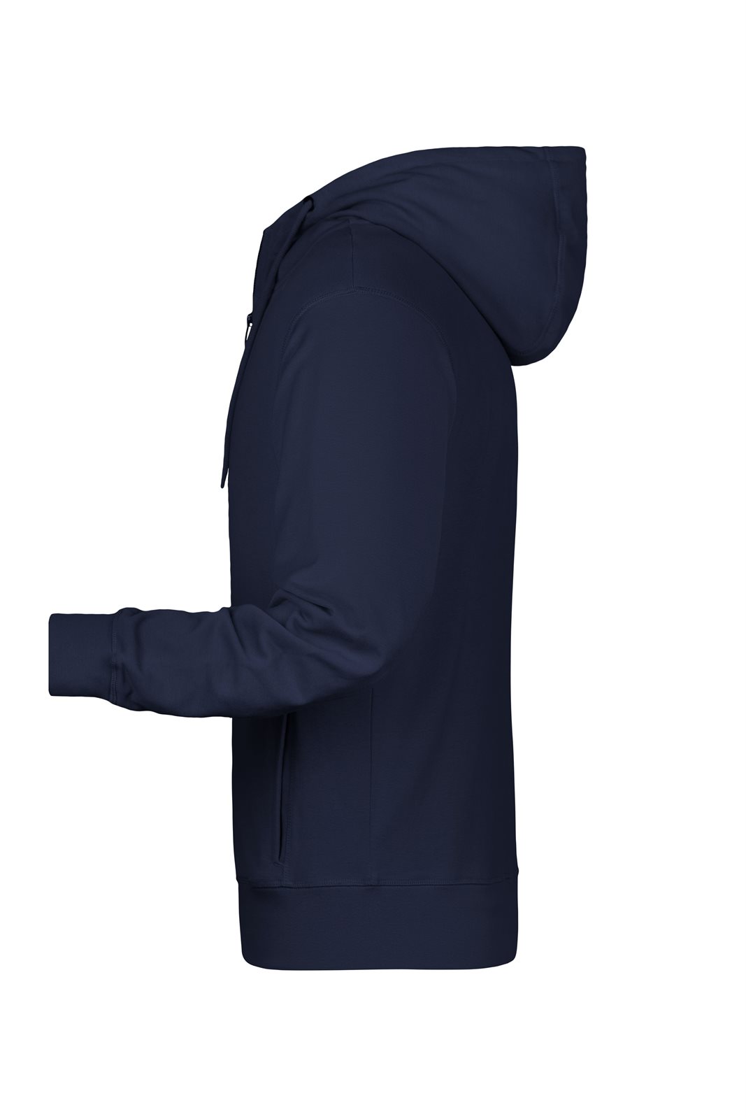 Jacke Herren Blau – Men's Zip Hoody OCS Blended & RCS, Detailansicht