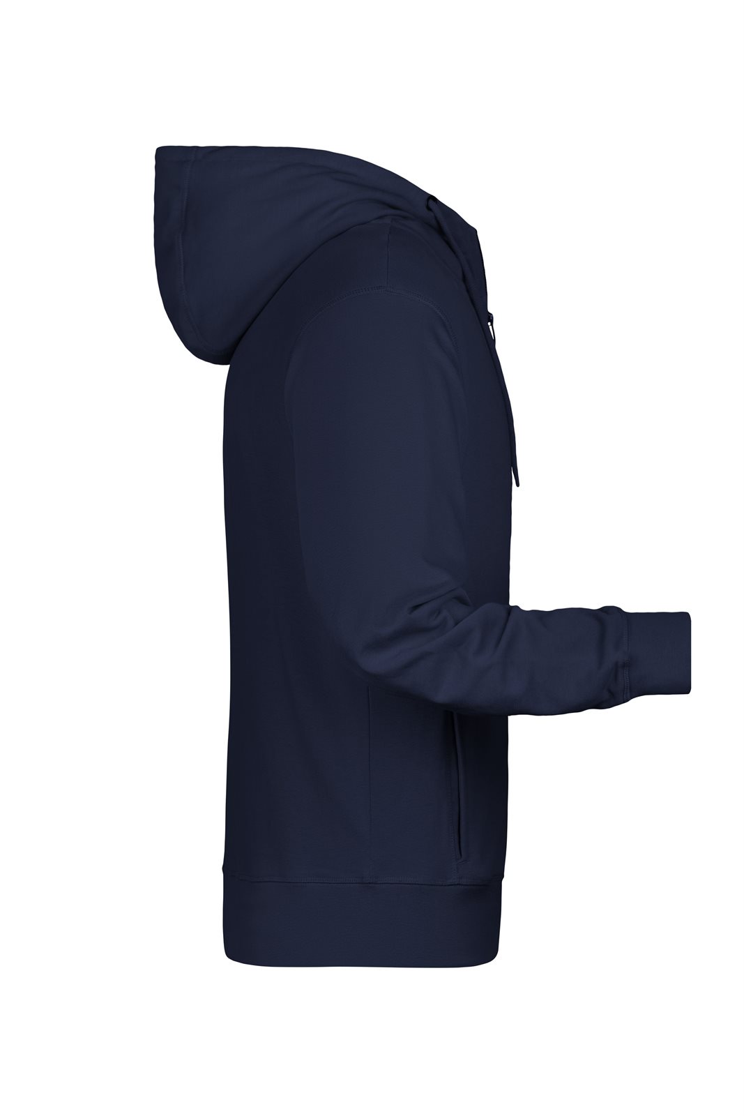 Jacke Herren Blau – Men's Zip Hoody OCS Blended & RCS, Detailansicht
