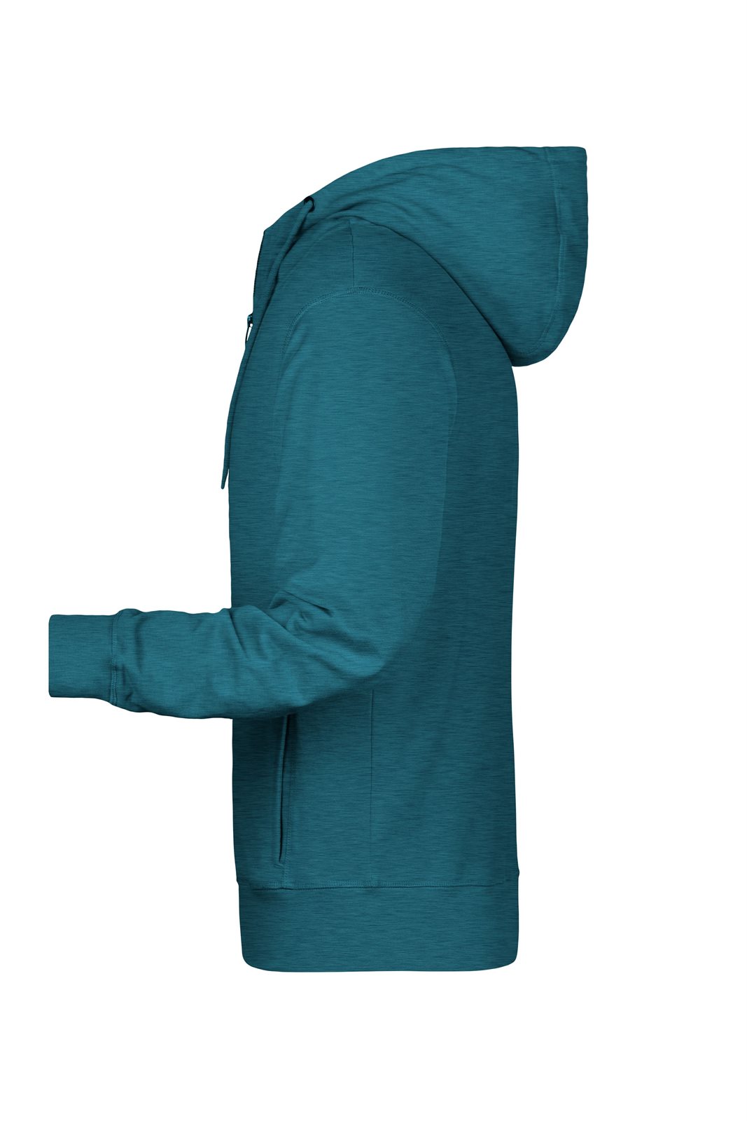 Jacke Herren Blau – Men's Zip Hoody OCS Blended & RCS, Detailansicht