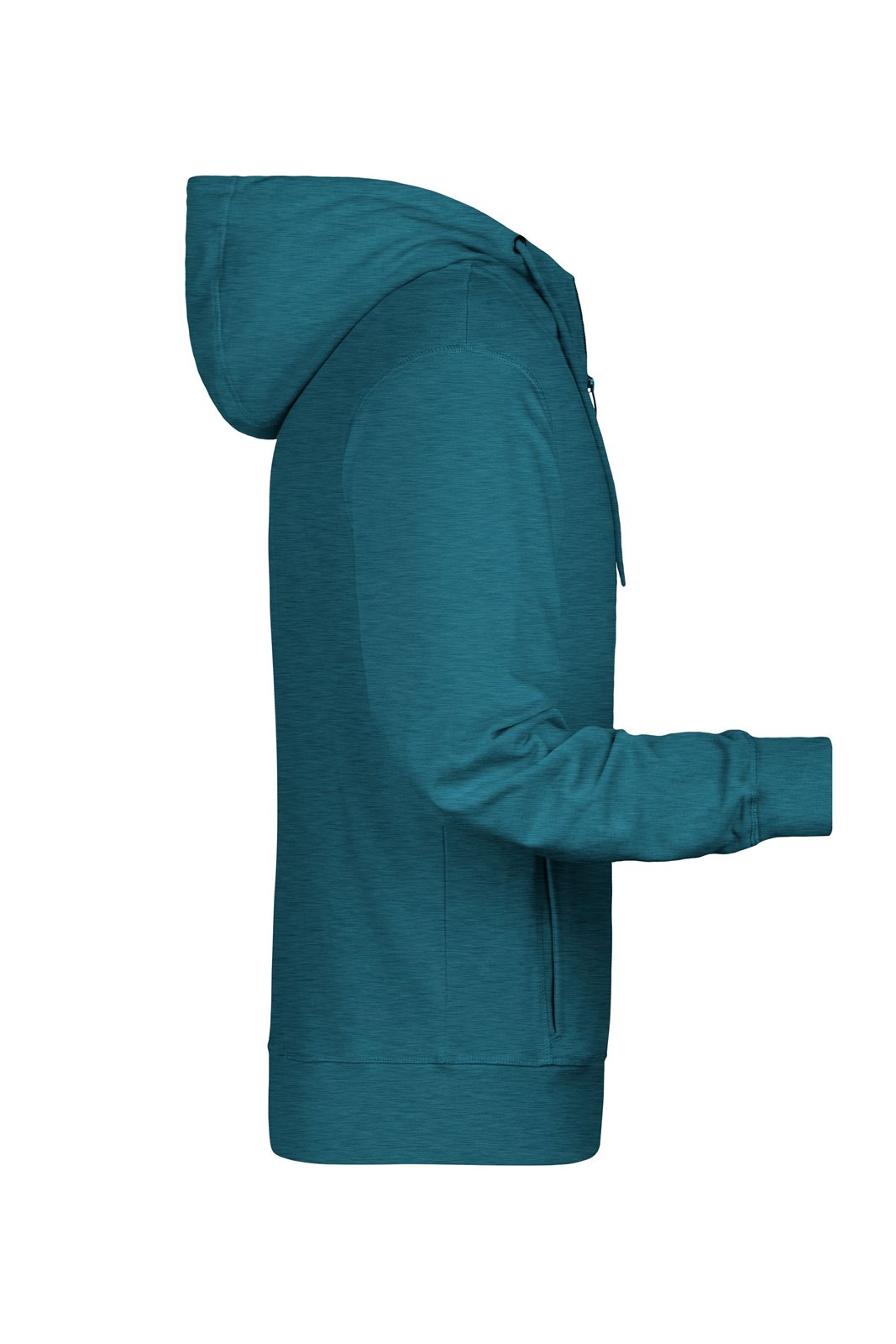 Jacke Herren Blau – Men's Zip Hoody OCS Blended & RCS, Detailansicht