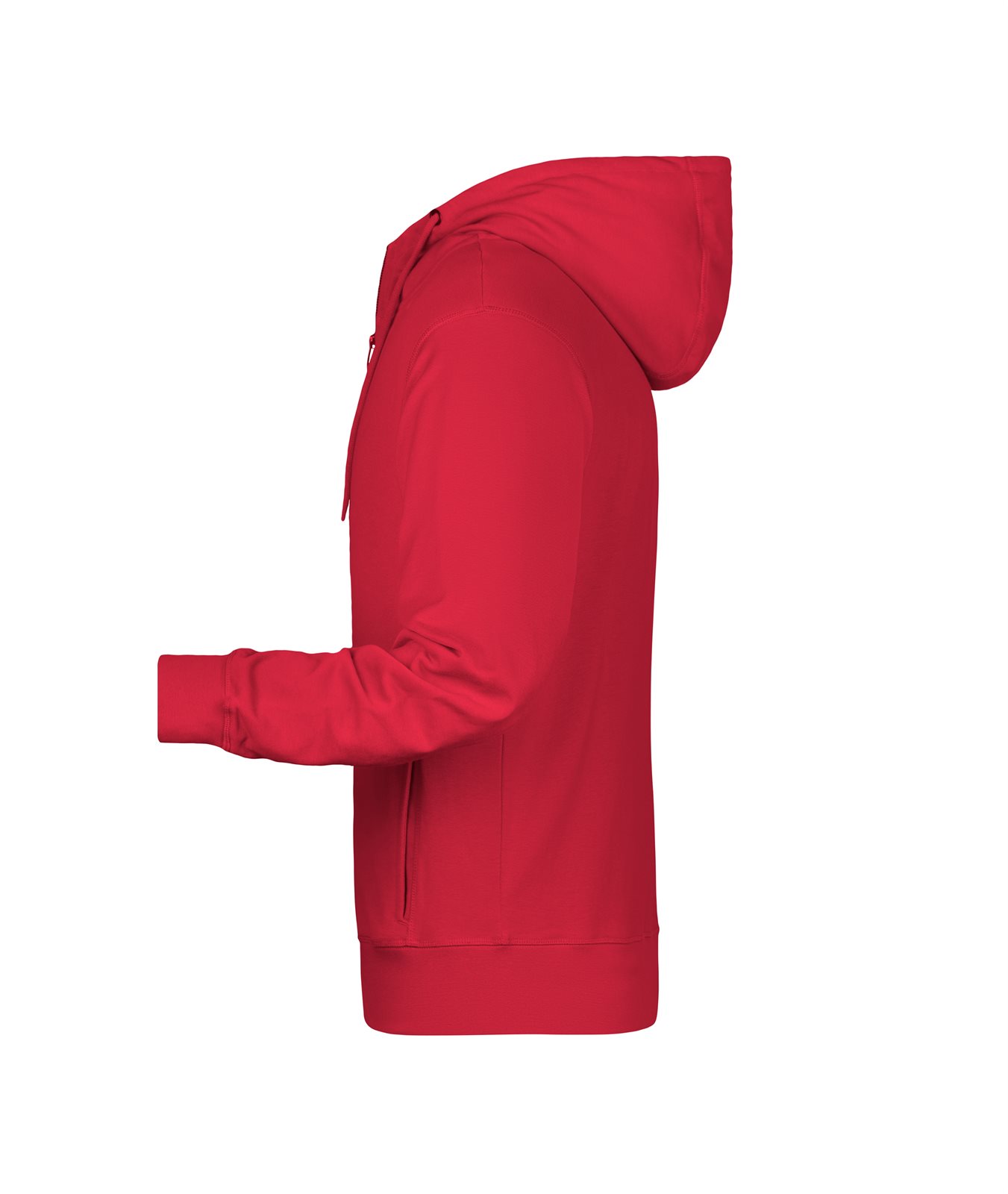 Jacke Herren Rot – Men's Zip Hoody OCS Blended & RCS, Detailansicht