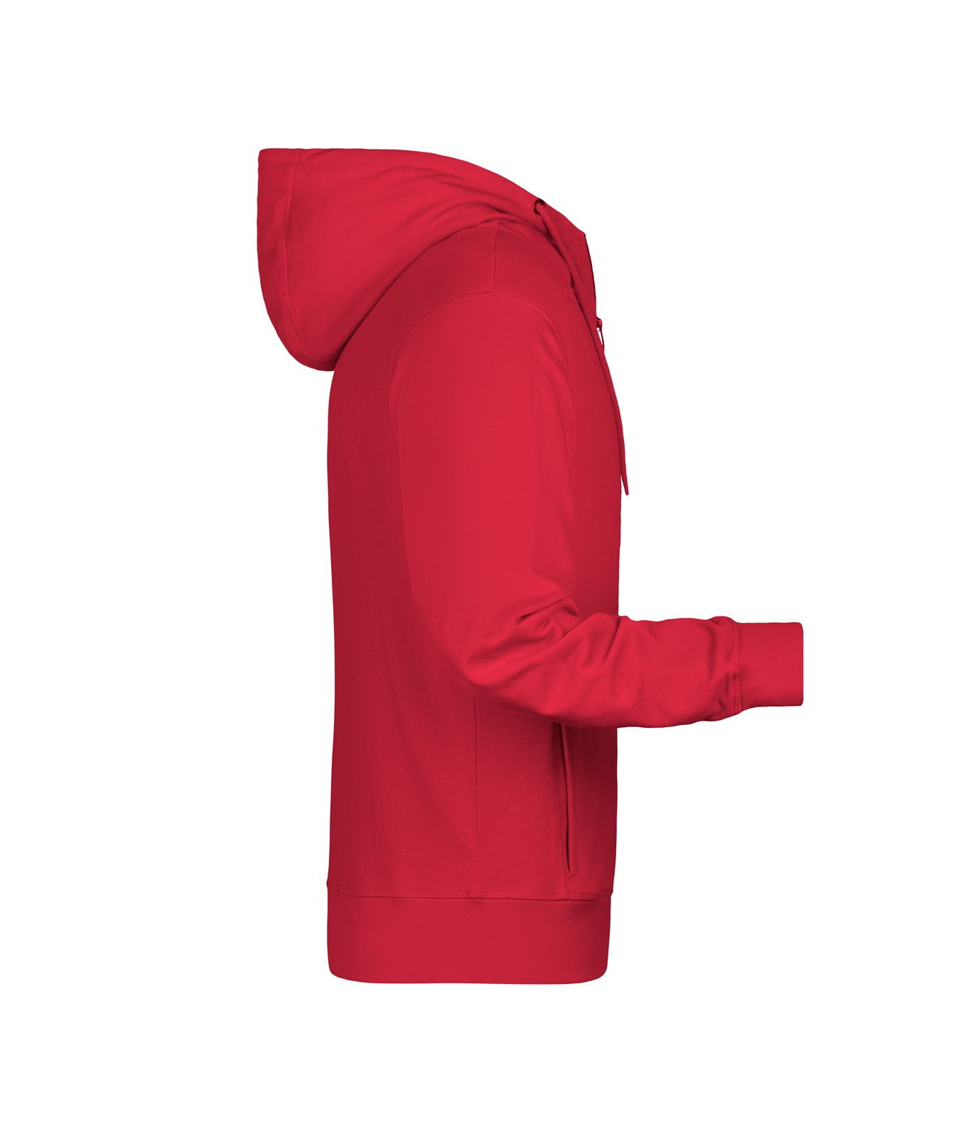 Jacke Herren Rot – Men's Zip Hoody OCS Blended & RCS, Detailansicht