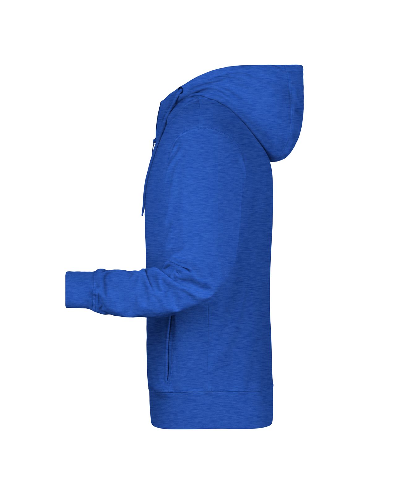 Jacke Herren Blau – Men's Zip Hoody OCS Blended & RCS, Detailansicht