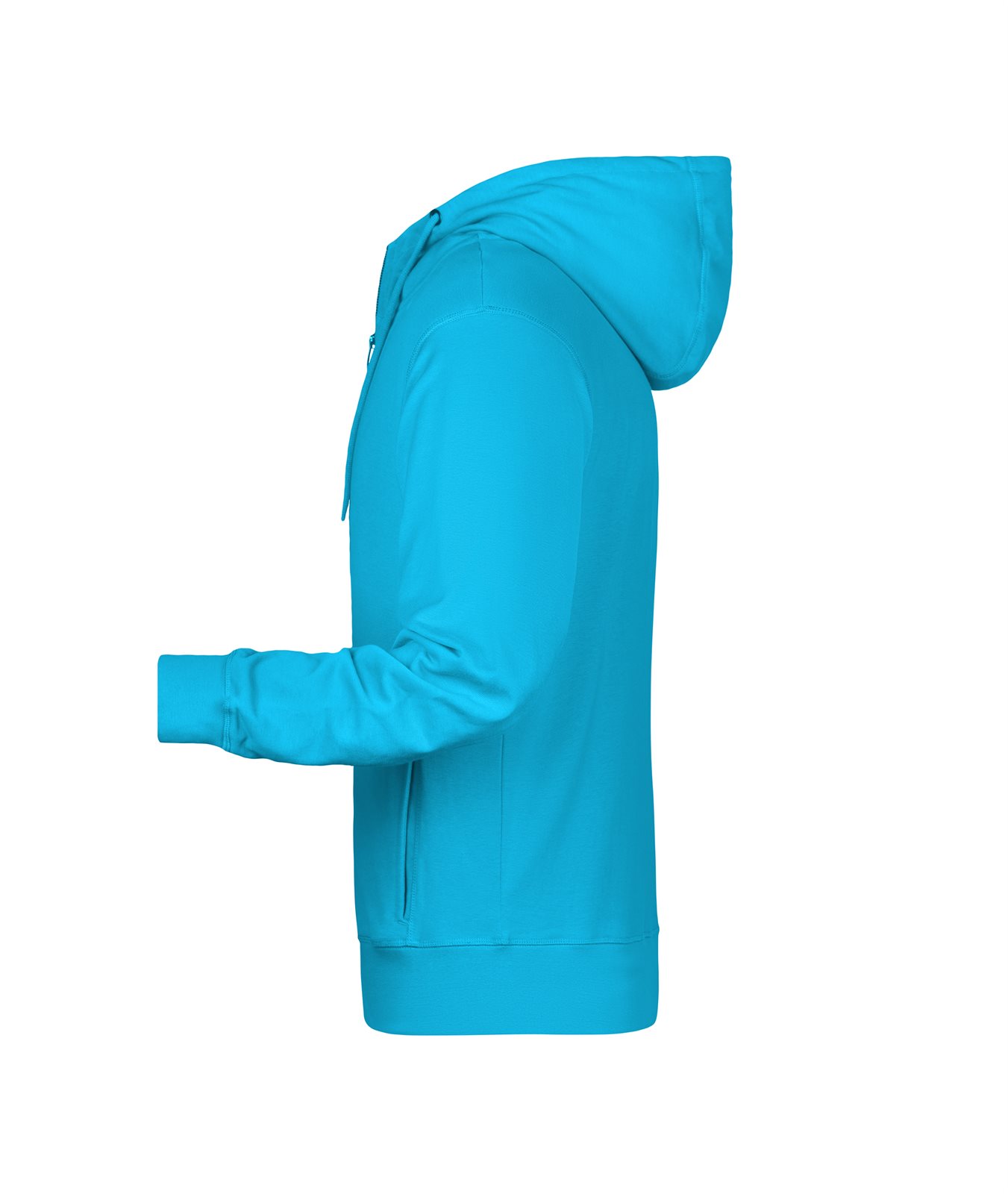 Jacke Herren Blau – Men's Zip Hoody OCS Blended & RCS, Detailansicht