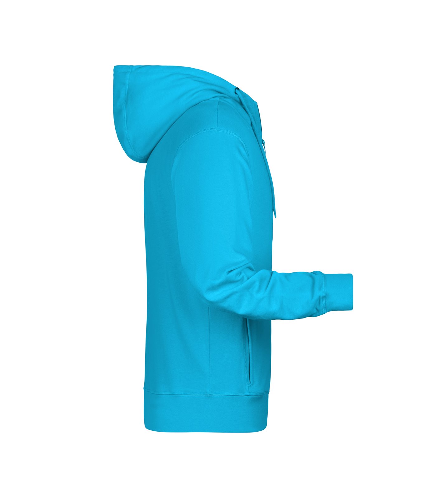 Jacke Herren Blau – Men's Zip Hoody OCS Blended & RCS, Detailansicht