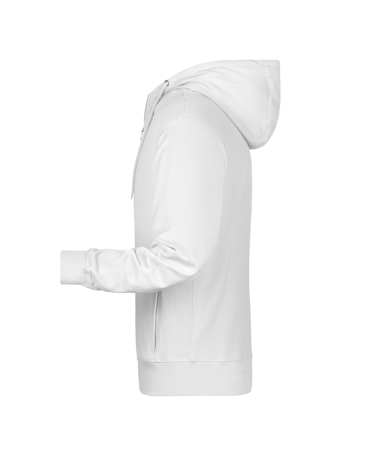 Jacke Herren Weiß – Men's Zip Hoody OCS Blended & RCS, Detailansicht