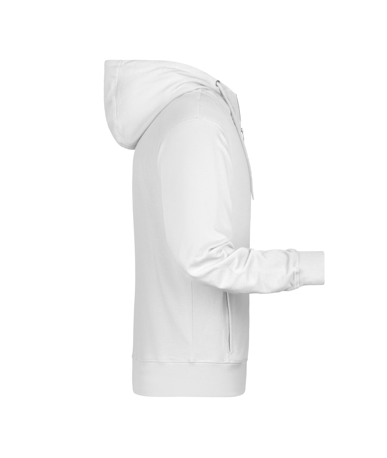 Jacke Herren Weiß – Men's Zip Hoody OCS Blended & RCS, Detailansicht
