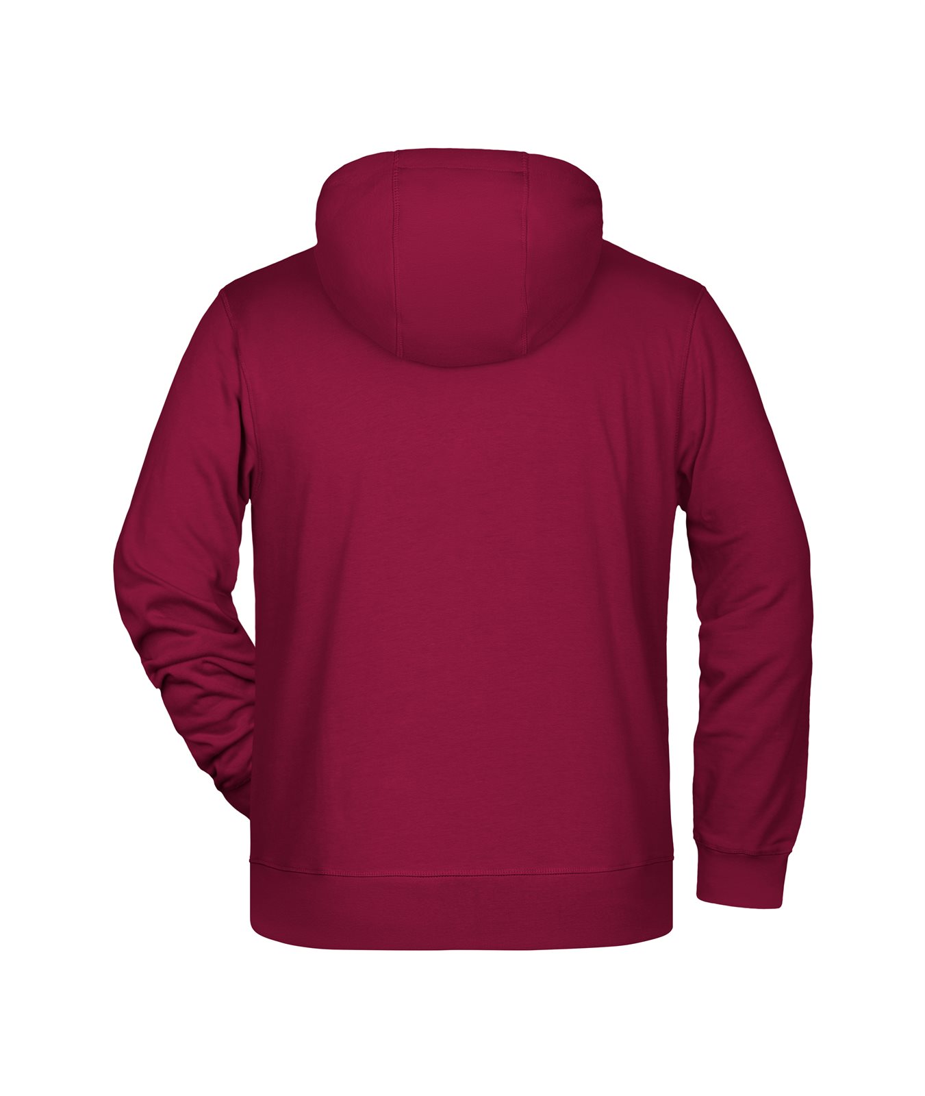 Jacke Herren Rot/Weinrot – Men's Zip Hoody OCS Blended & RCS, Detailansicht