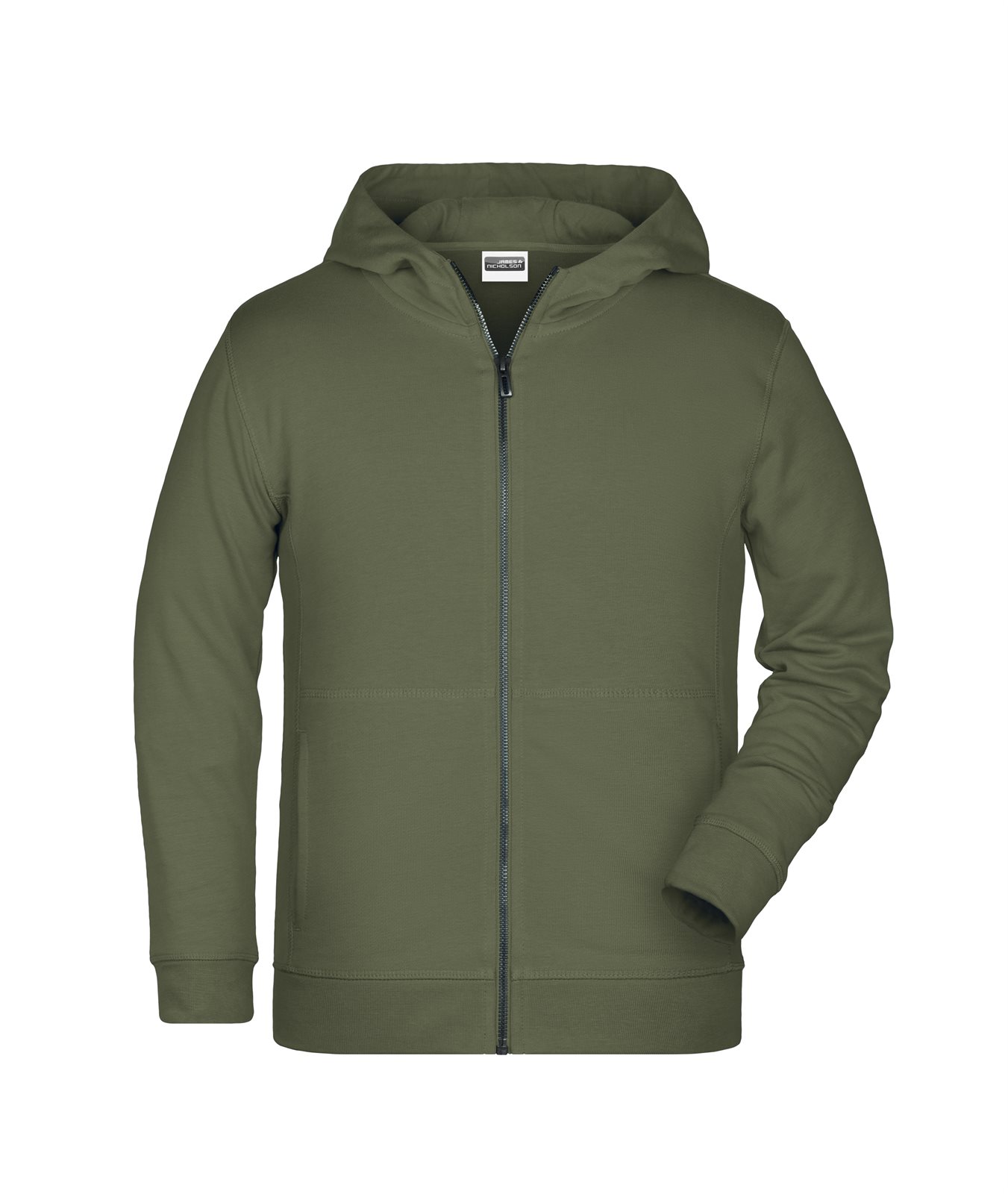 Jacke Kinder Braun/Grün/Oliv – Children's Zip Hoody OCS Blended & RCS