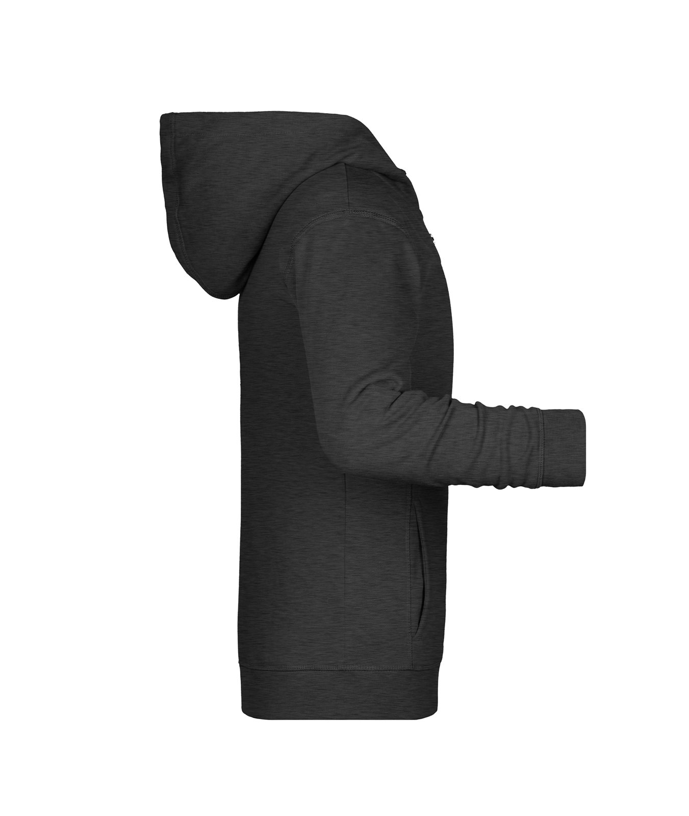 Jacke Kinder Schwarz – Children's Zip Hoody OCS Blended & RCS, Detailansicht