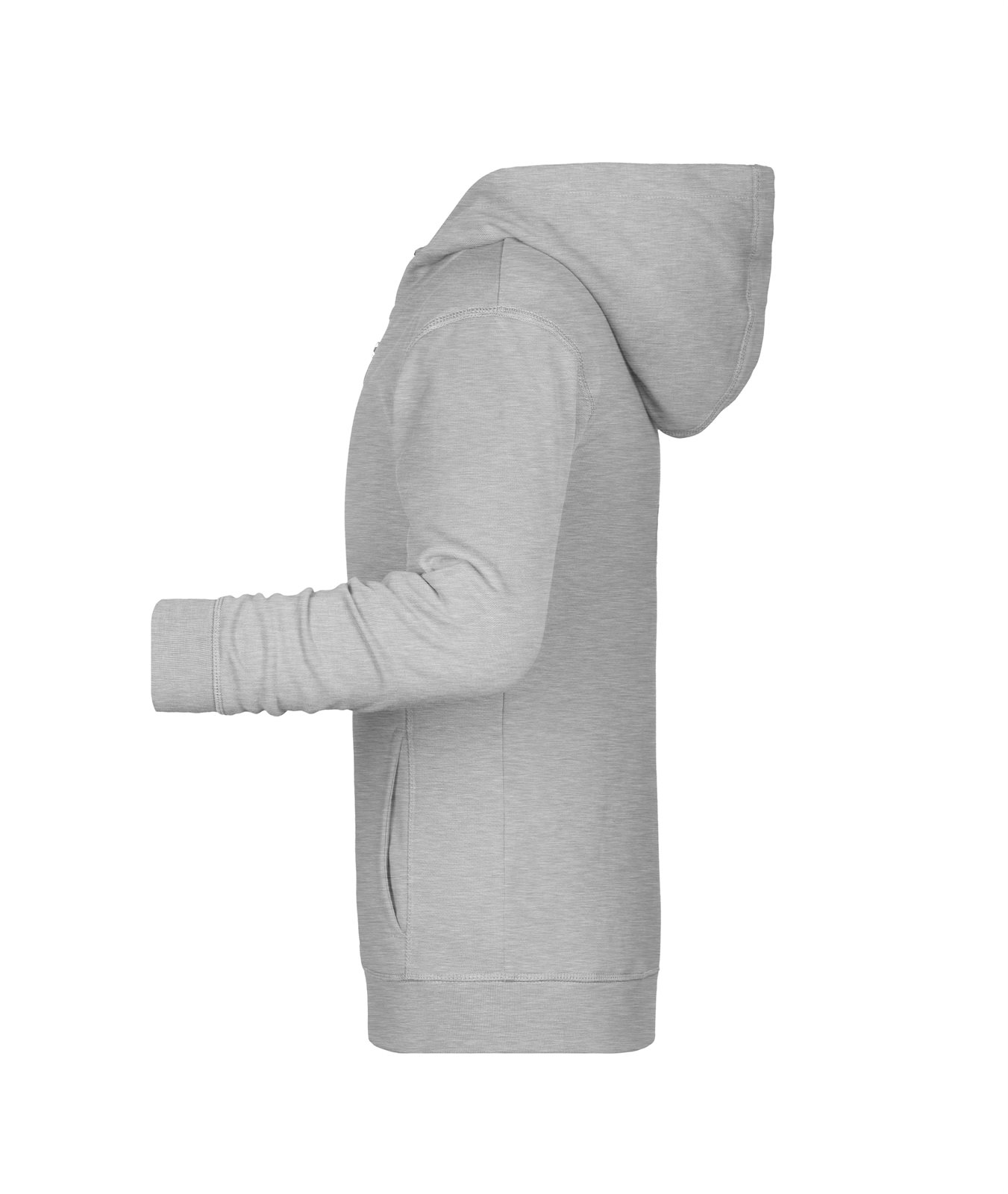 Jacke Kinder Grau – Children's Zip Hoody OCS Blended & RCS, Detailansicht