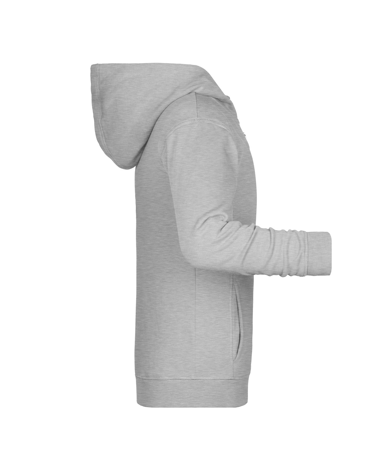 Jacke Kinder Grau – Children's Zip Hoody OCS Blended & RCS, Detailansicht