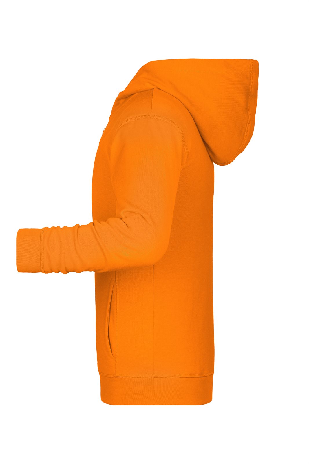 Jacke Kinder Orange – Children's Zip Hoody OCS Blended & RCS, Detailansicht
