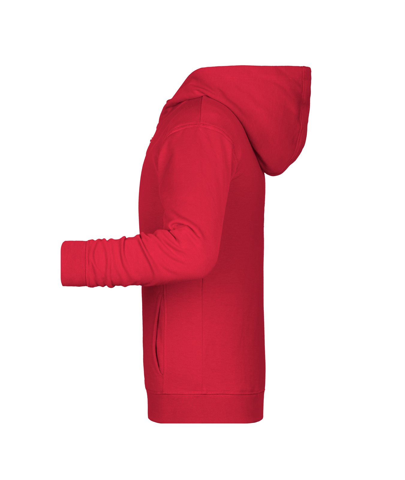 Jacke Kinder Rot – Children's Zip Hoody OCS Blended & RCS, Detailansicht
