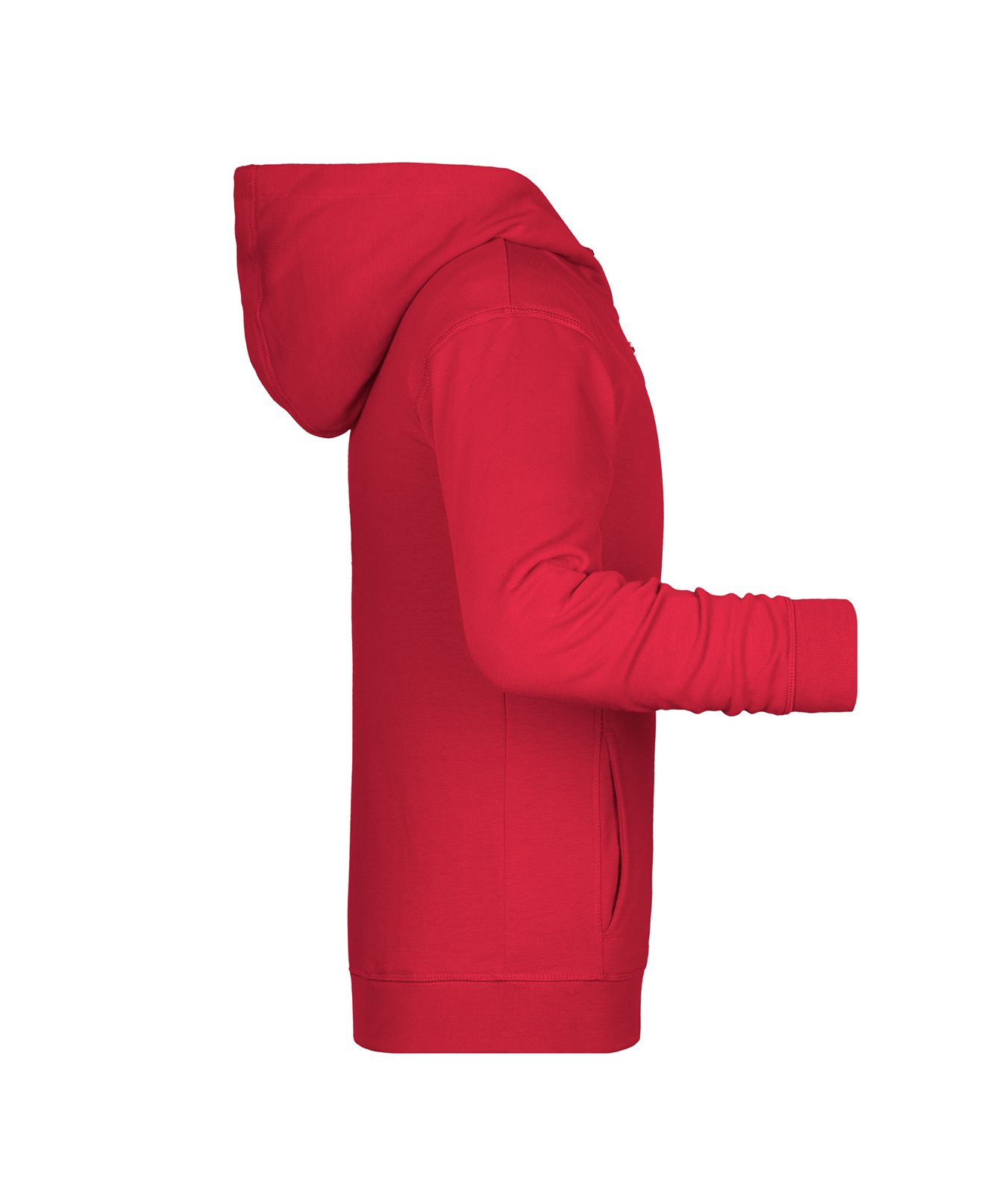 Jacke Kinder Rot – Children's Zip Hoody OCS Blended & RCS, Detailansicht