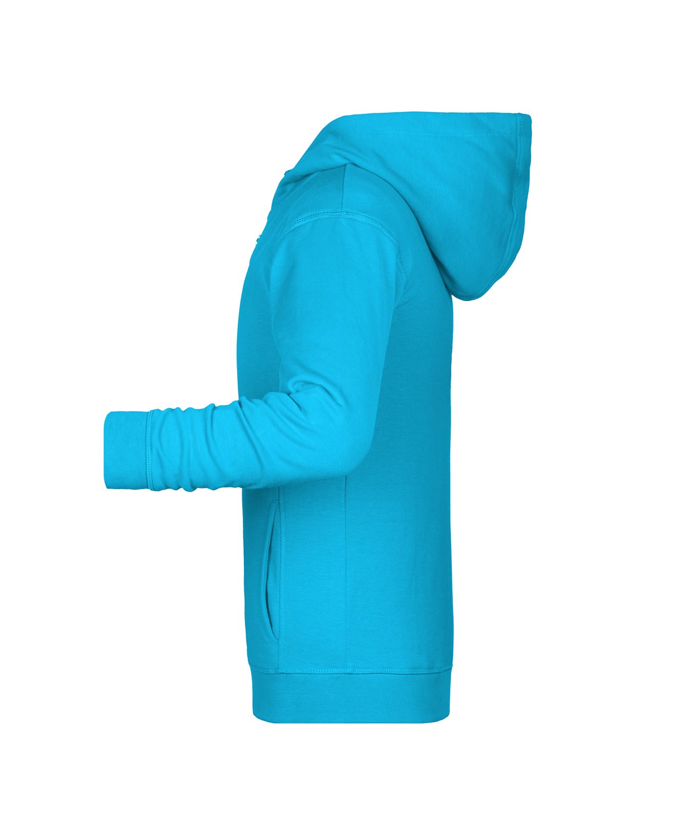 Jacke Kinder Blau – Children's Zip Hoody OCS Blended & RCS, Detailansicht