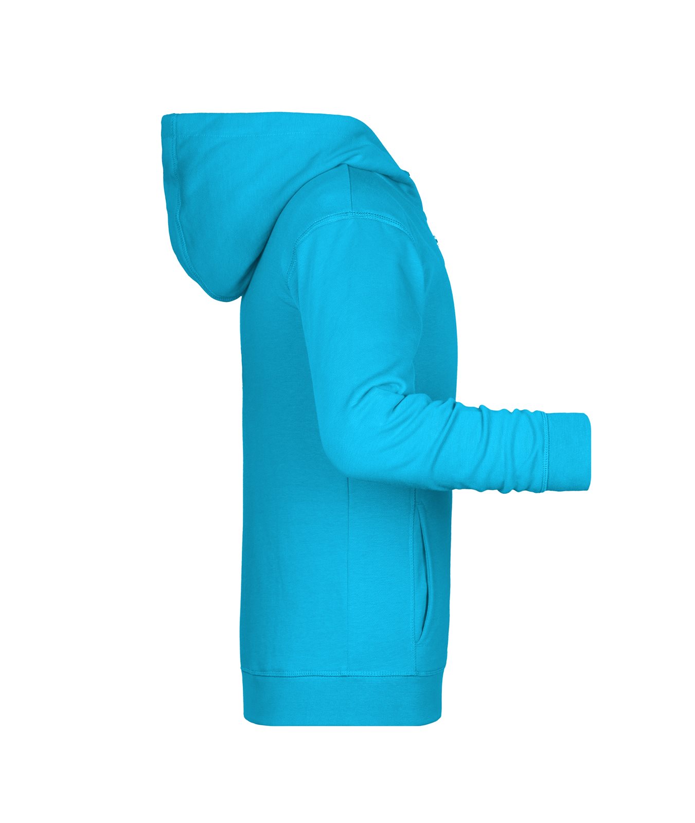 Jacke Kinder Blau – Children's Zip Hoody OCS Blended & RCS, Detailansicht