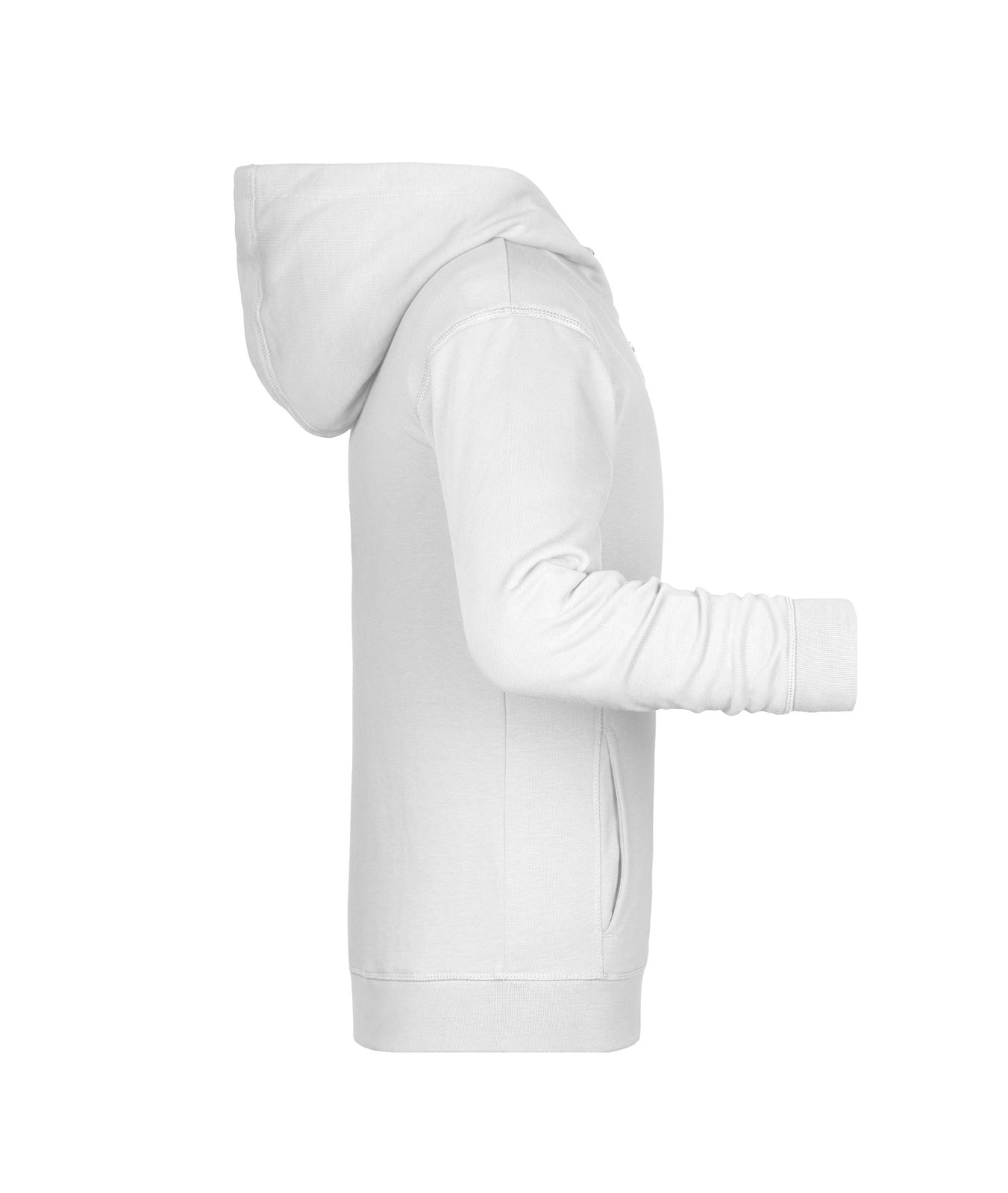 Jacke Kinder Weiß – Children's Zip Hoody OCS Blended & RCS, Detailansicht