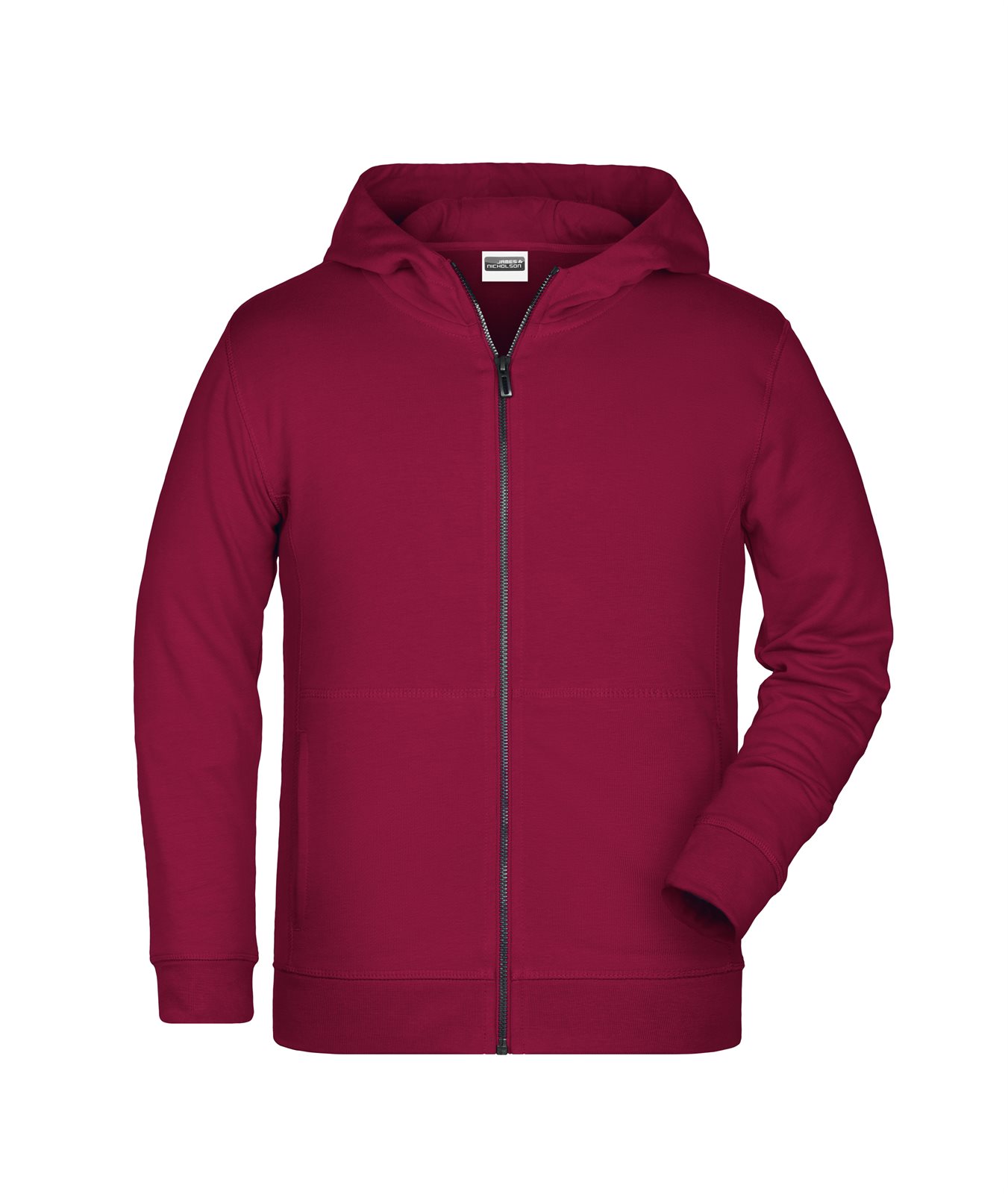 Jacke Kinder Rot/Weinrot – Children's Zip Hoody OCS Blended & RCS