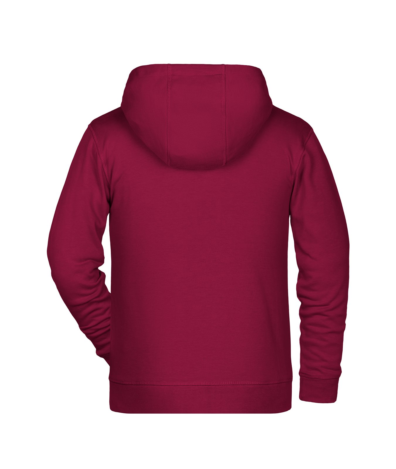 Jacke Kinder Rot/Weinrot – Children's Zip Hoody OCS Blended & RCS, Detailansicht