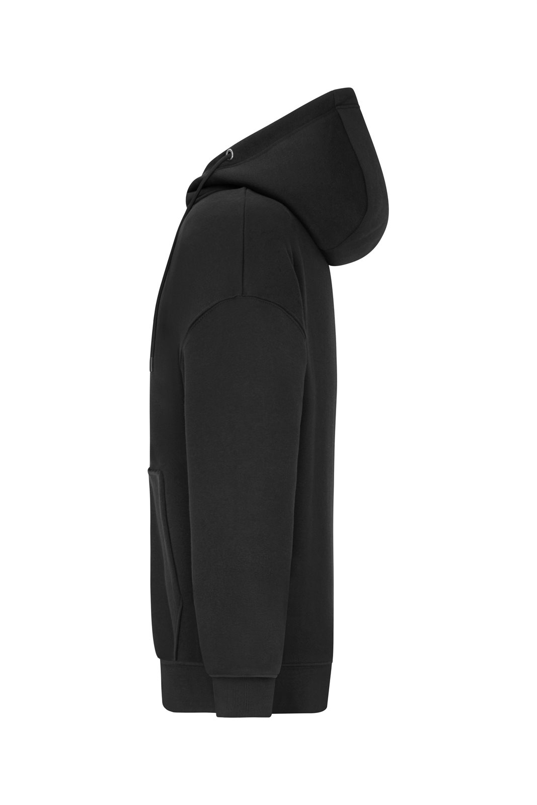 Jacke Unisex Schwarz – Oversized Hooded Jacket UNISEX OCS Blended & RCS, Detailansicht