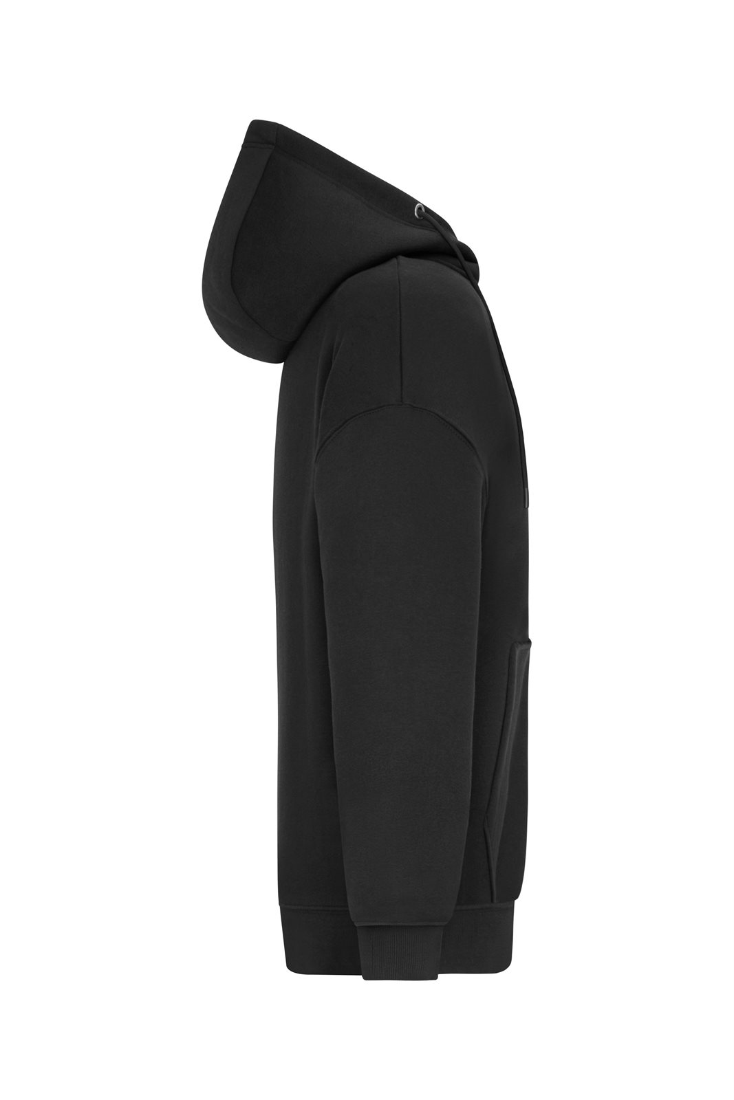 Jacke Unisex Schwarz – Oversized Hooded Jacket UNISEX OCS Blended & RCS, Detailansicht