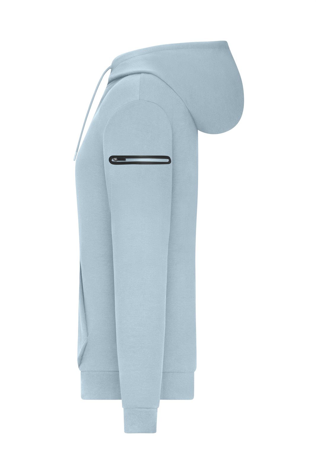 Pullover Damen Blau – Ladies' Hoody Interlock OCS Blended & RCS, Detailansicht