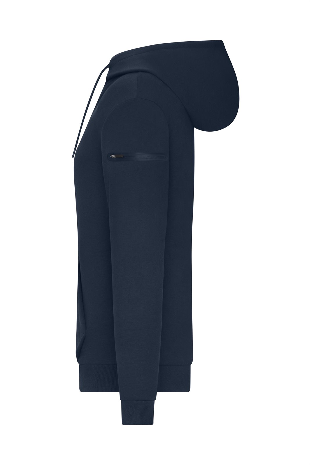 Pullover Damen Blau – Ladies' Hoody Interlock OCS Blended & RCS, Detailansicht