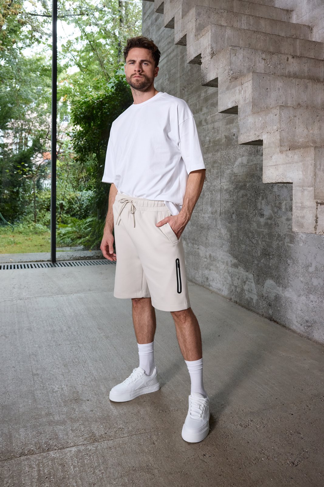 Hose Herren – Men's Shorts Interlock OCS Blended & RCS, Detailansicht